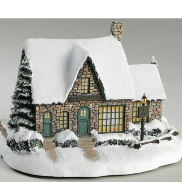 Hawthorn Village Thomas Kinkade Christmas Light Up Village Clothier - Picture 11 of 12